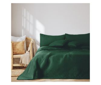 Prekrivač tamno zelene boje 170x210