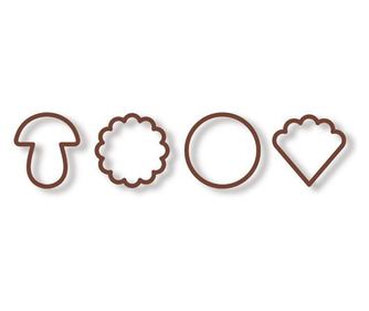 Set od 13 žutih kalupa za rezanje