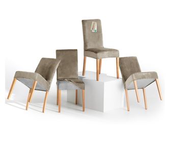 Set od 4 bež presvlake za stolice 48x48x58