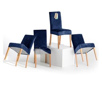 Set od 4 indigo presvlake za stolice 48x48x58