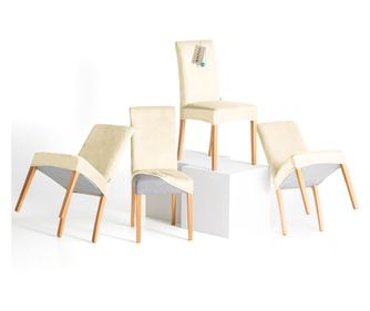 Set od 4 krem presvlake za stolice 48x48x58