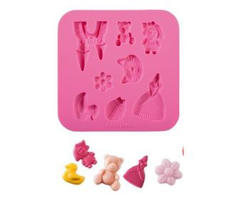 Silikonski kalup za djevojčice roze boje