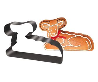 Srebrni kalup za rezanje uskrsnog janjet