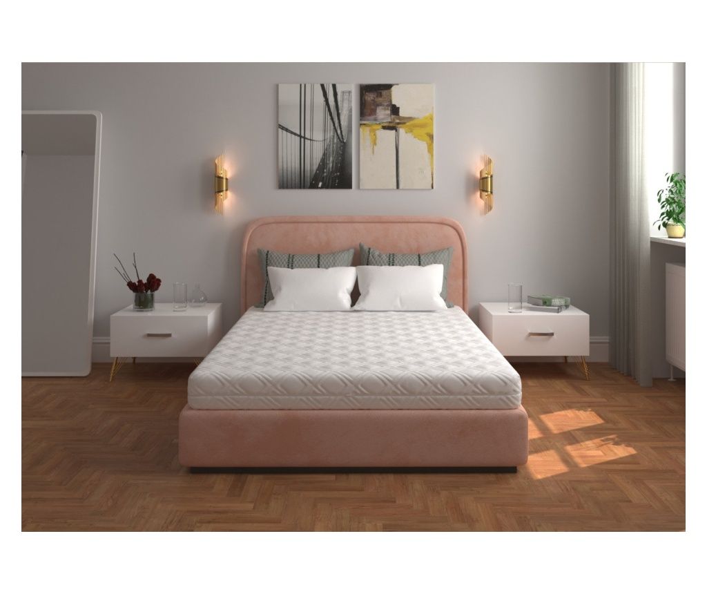 Polyurethane Foam Mattress 180X200, 20 Cm Height, Orthopedic, Removable Zippered Cover, Rolled, Medium Firmness