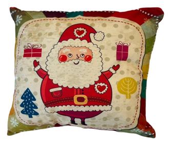 Božićni ukrasni jastuk - Djed Božićnjak