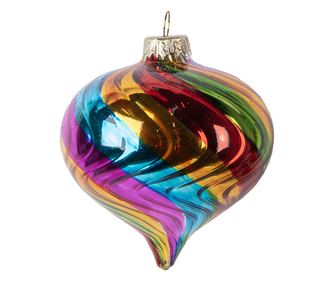 Set of 6 Christmas Tree Baubles Ø 8x8 cm