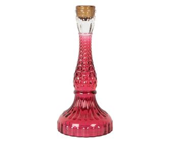 Multicolor Glass Candle Holder Ø 10x22 cm