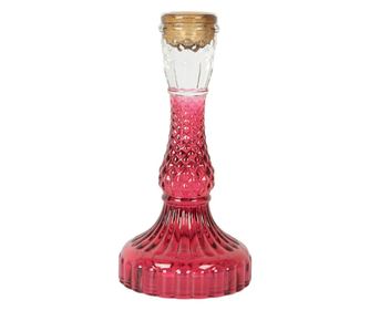 Multicolor Glass Candle Holder Ø 9x17 cm