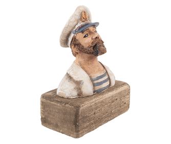 Multicolor Wooden Sailor Figurine 16x8x20 cm