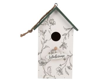 Višebojna drvena kućica za ptice 15x10x22 cm