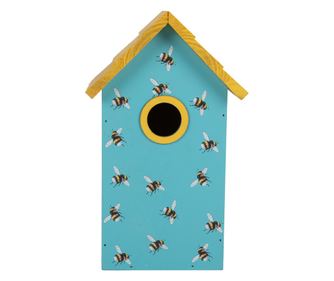 Višebojna kućica za ptice 15x10x22 cm