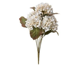 White and Green Artificial Hydrangea Bouquet 18x16x44 cm