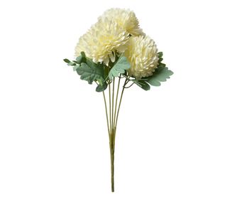 White and Green Artificial Chrysanthemums 22x14x43 cm