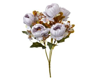 Blue and Green Artificial Flower Bouquet 12x10x34 cm