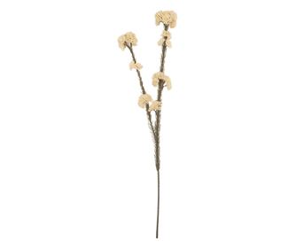 White and Brown Artificial Flower 6x6x58 cm