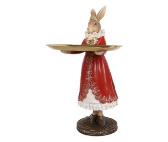 Figurina Iepuras Paste polirasina multicolora 18x17x31 cm