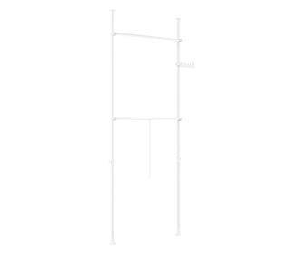 SoBuy Teleskopski Stalak za Odjeću, Podesivi Ormar za Spavaću Sobu