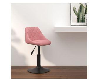 Bar stol, roza, žamet