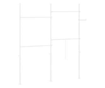 SoBuy Teleskopski Stalak za Odjeću, Podesivi Ormar za Spavaću Sobu