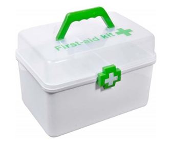 Cutie organizator Pufo Medicine pentru depozitare si pastrare medicamente, 28 x 16 cm- practica, sigura si usor de transportat