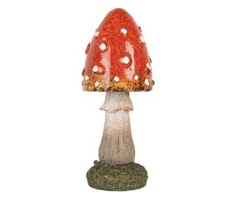 Black Metal Bird Figurine with White Polyresin, 15x11x36 cm