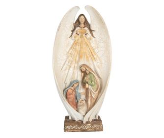 Golden Beige Kitten Figurine, 13x13x20 cm