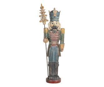 Christmas Girl Figurine, Polyresin, Multicolor, 8x9x18 cm