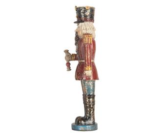 Nutcracker Figurine, Polyresin, Multicolor, 7x6x21 cm