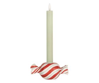 Christmas Lollipop Candle Holder, Polyresin, Multicolor, 14x7x6 cm