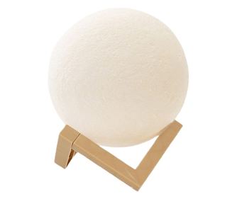 Lampa de veghe luna 3D Moon Light eMazing cu diametru de 20 cm, lumina multicolora LED in 7 culori si schimbare culoare prin ati