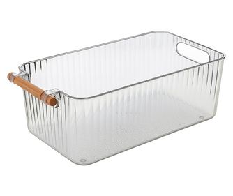 Pufo praktikus doboz rendszerezéshez és tároláshoz fogantyúval, 28 x 16 cm - ideális otthonra, irodába vagy fürdőszobába