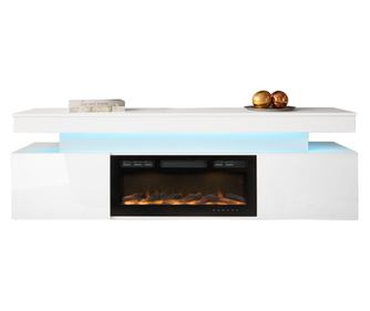 Comoda TV 2D cu semineu Lestirola LED