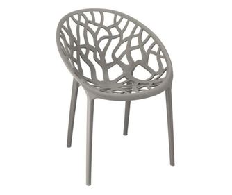 Terrasz/Bisztró szék, JUMI, Albero, PP, Szürke, 58 x 56 x 80 cm