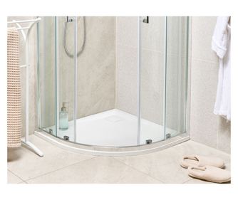 Cădiță de duș PARON 80 x 80 x 3 cm Alb