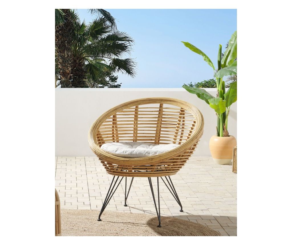 MARATEA Natural Rattan Garden Chair