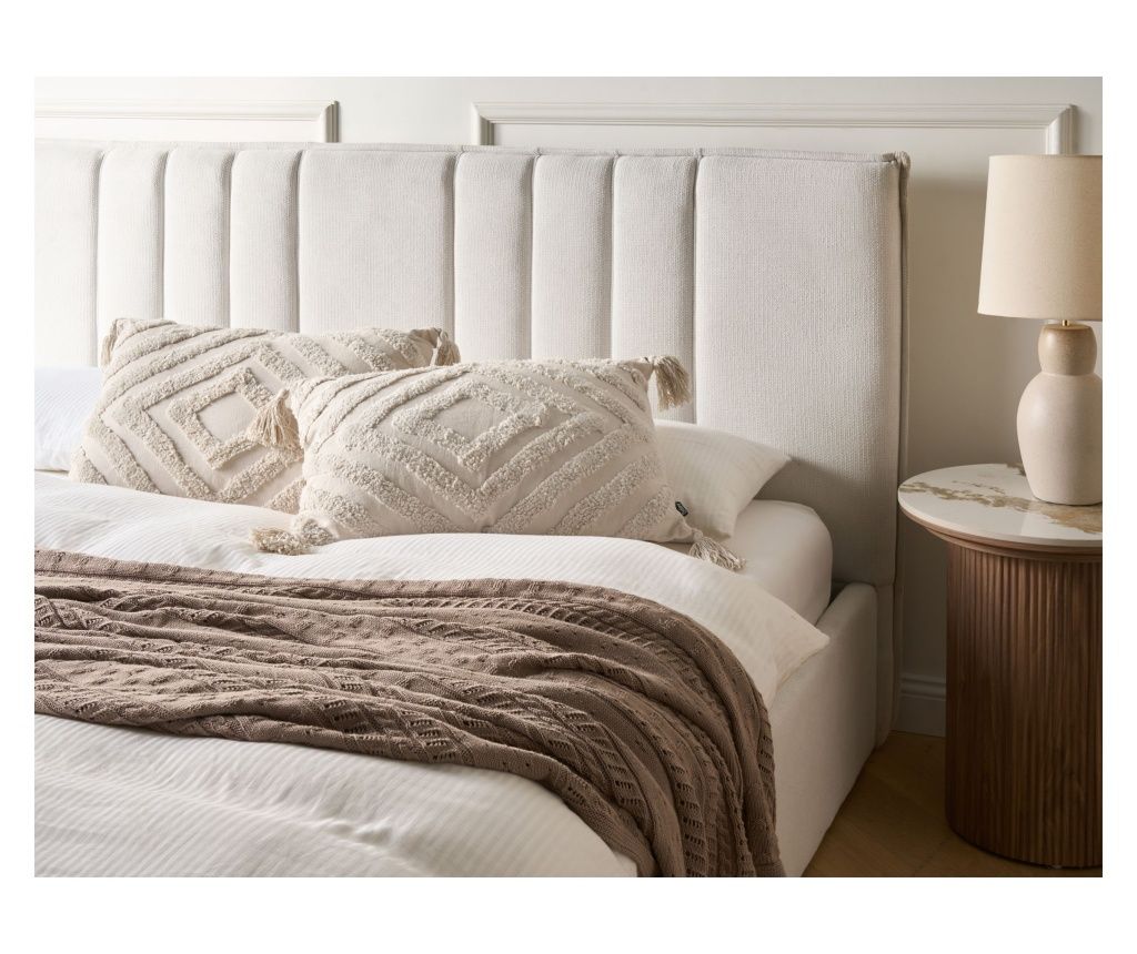 Set de 2 perne decorative CRATAEGUS Bumbac 40 x 60 cm Bej deschis Imprimeu geometric