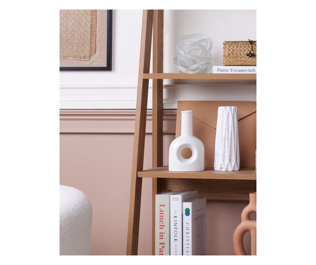 Vază pentru flori THEBES Ceramică 22 cm Alb