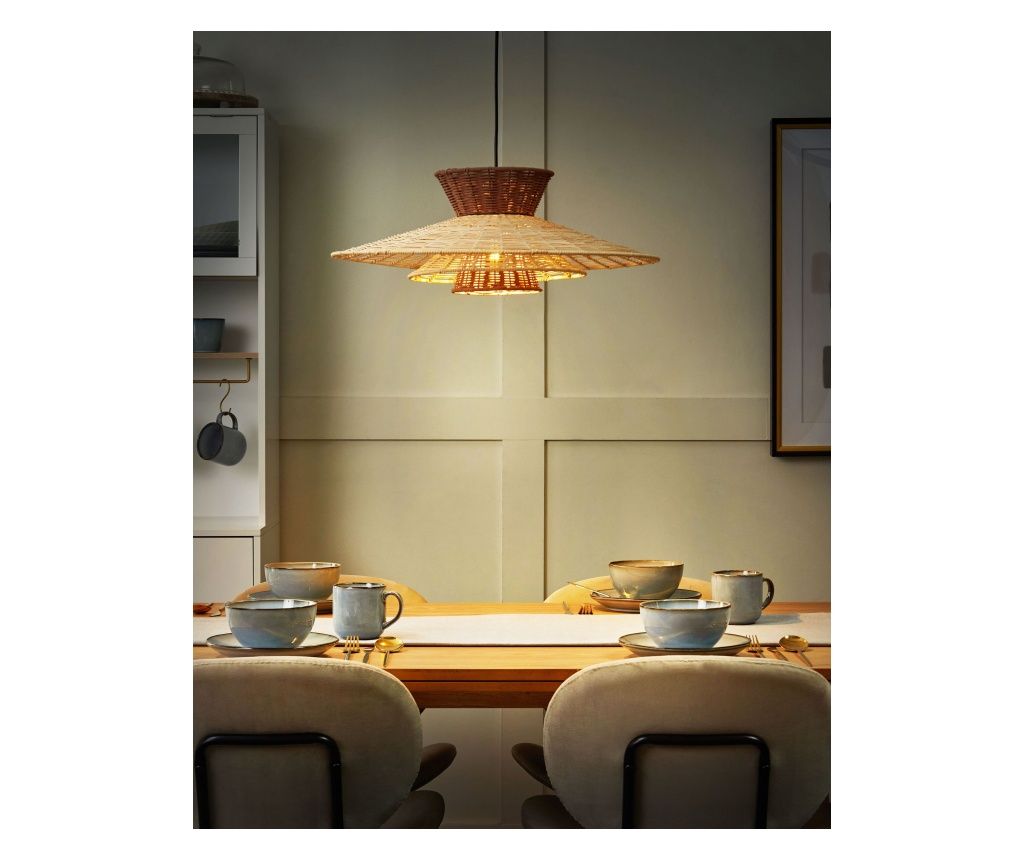 KABOMPO Brown Rattan Chandelier