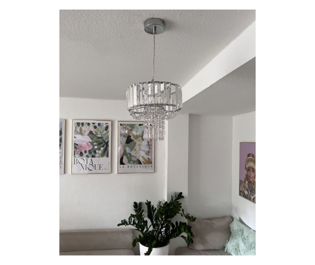 ADORN Metal Transparent Chandelier