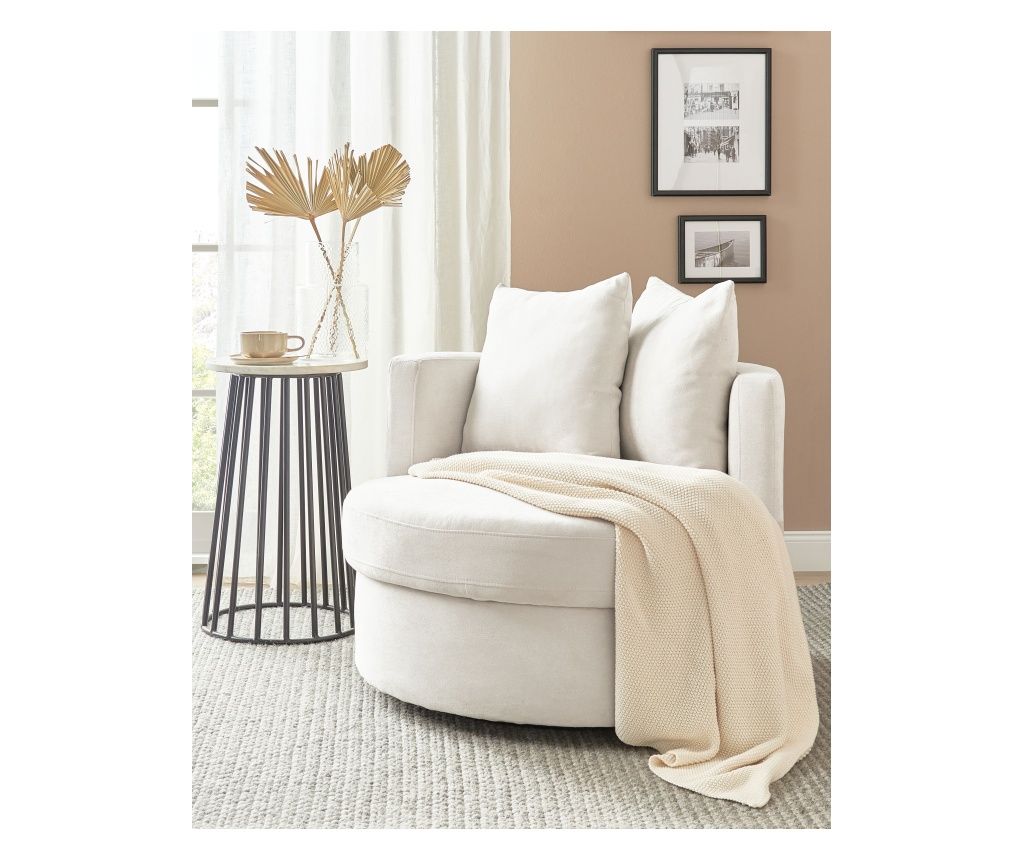 Fotoliu rotativ DALBY  Bej deschis