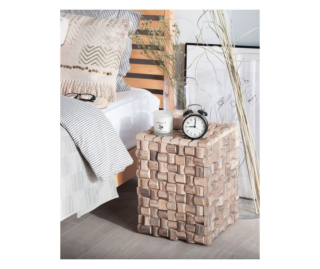 CAJEME Side Table Teak Light Brown