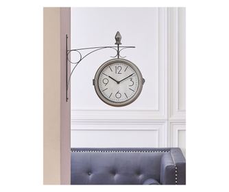 Ceas de perete ROMONT 34 cm Metal Argintiu