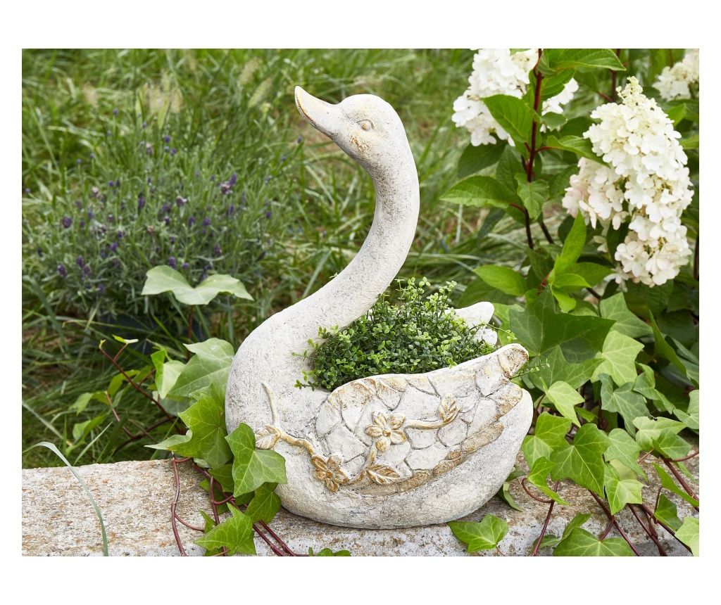 GRUFFY White Garden Statue