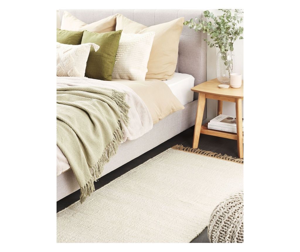 Covor LUNIA Bej deschis 80 x 150 cm Iută
