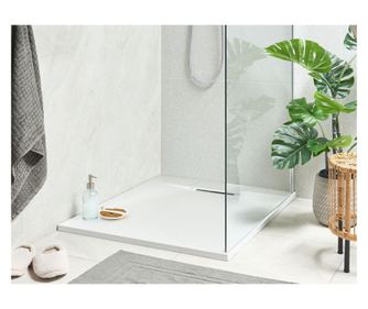 Cădiță de duș AZZURRO 80 x 100 x 3 cm Alb