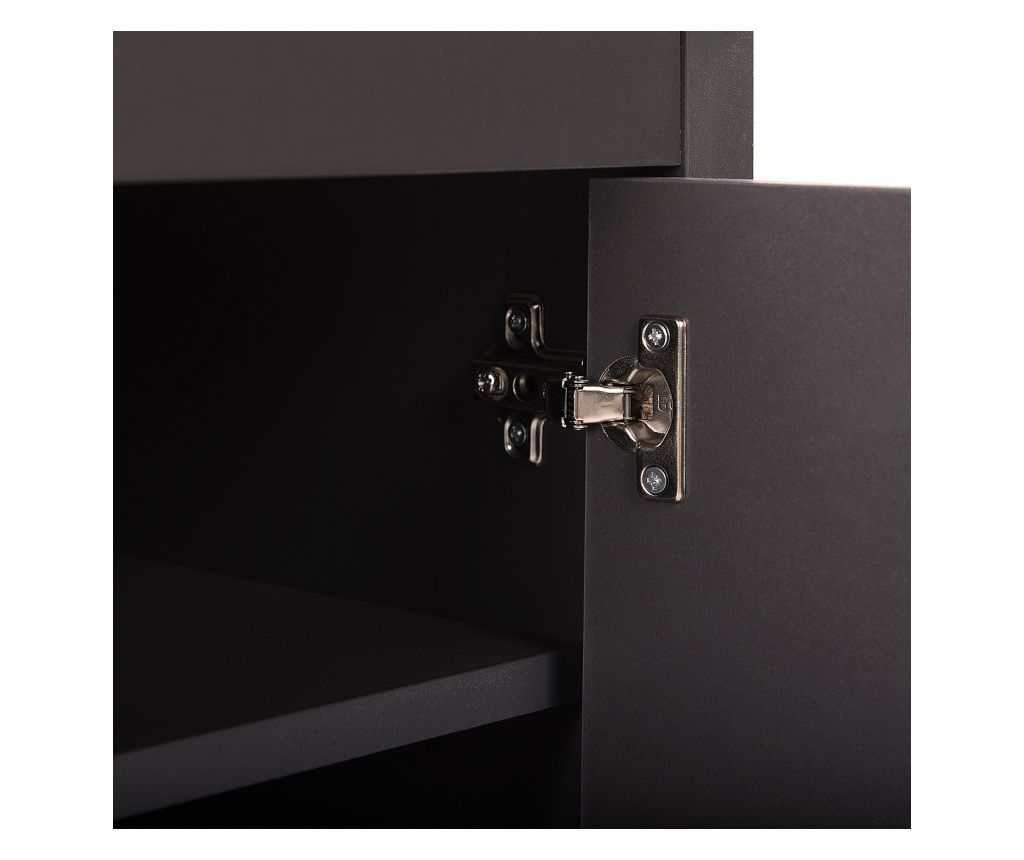 GARET TV Stand Dark Grey