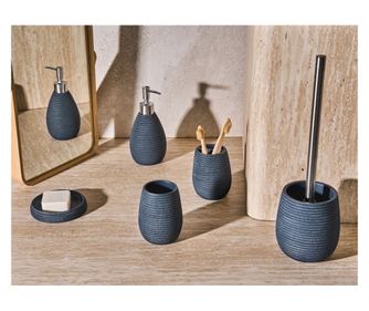 Set de 5 accesorii pentru baie QUILCA Albastru închis