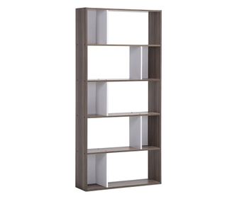 Bibliotecă cu 5 rafturi ORILLA 174 cm Maro închis