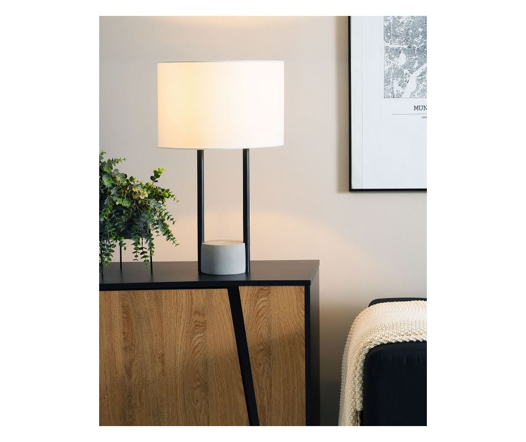 REMUS Table Lamp - White Metal