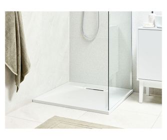 Cădiță de duș AZZURRO 80 x 80 x 3 cm Alb